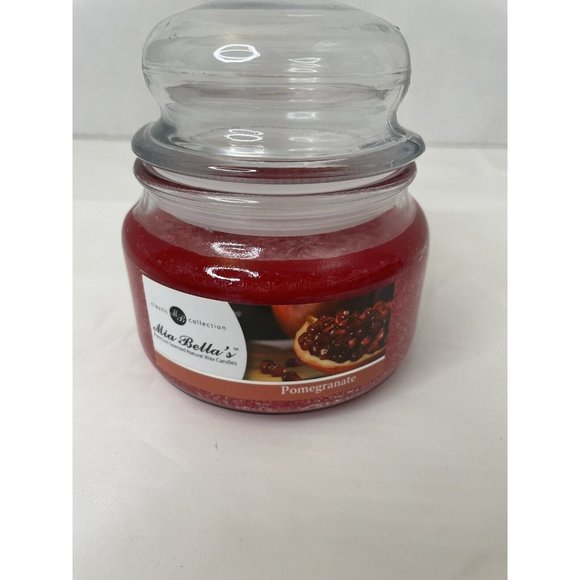 10oz Mia Bella's Natural Palm Wax Double Wick Candle - NEW (Pomegranate) - Picture 1 of 4